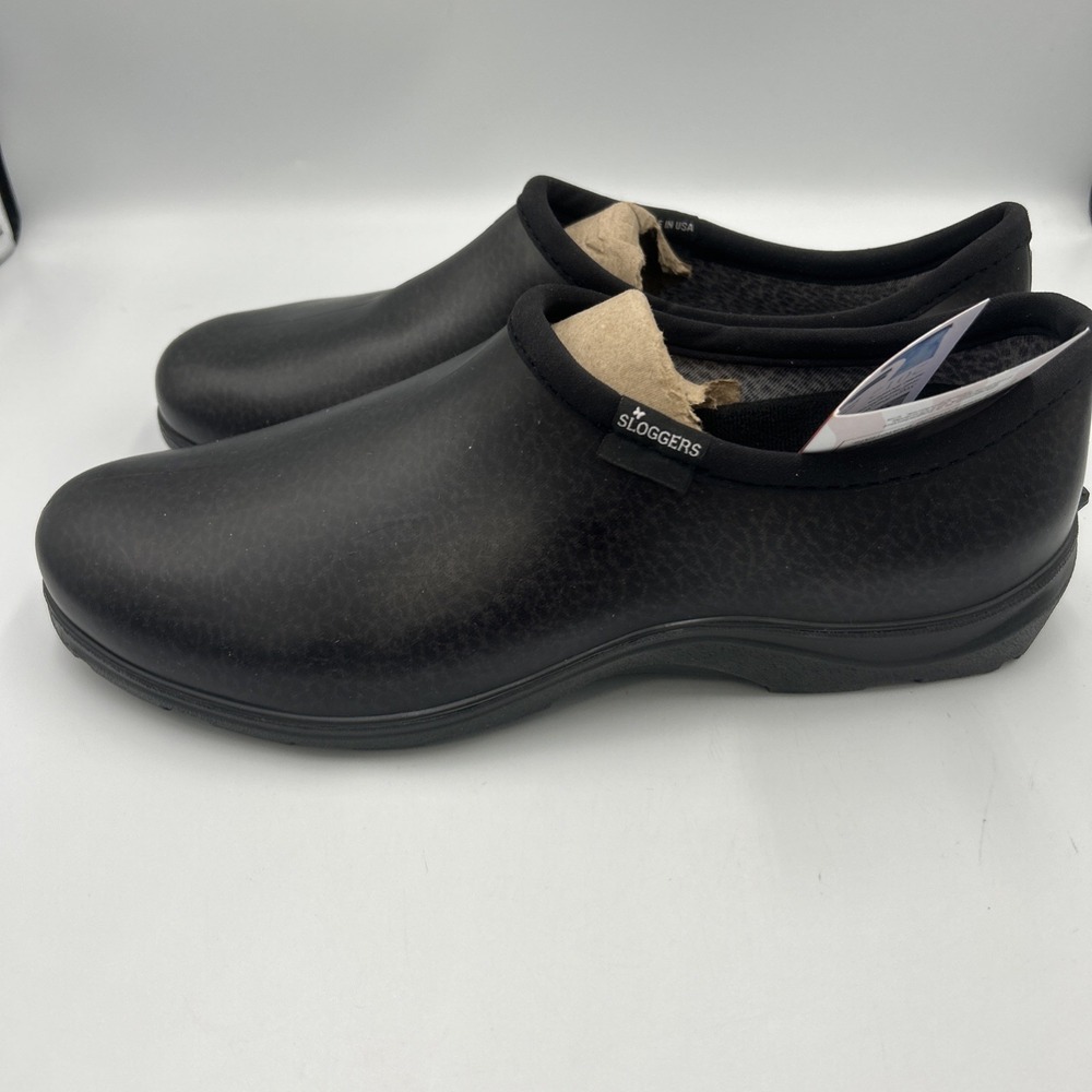 Sloggers Waterproof Work Shoe Men's Size 12 Slip On Garden Rain Black New No Box - Picture 2 of 9